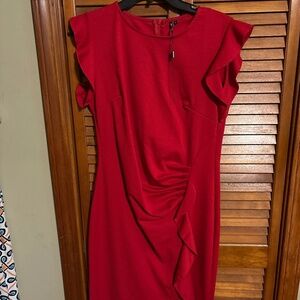 Red cocktail dress
